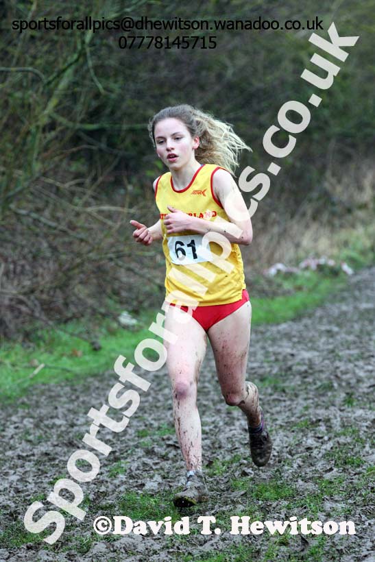 Senior girls Northern Inter Counties Schools Cross Country, Stockton. Photo: David T. Hewitson/Sports for All Pics